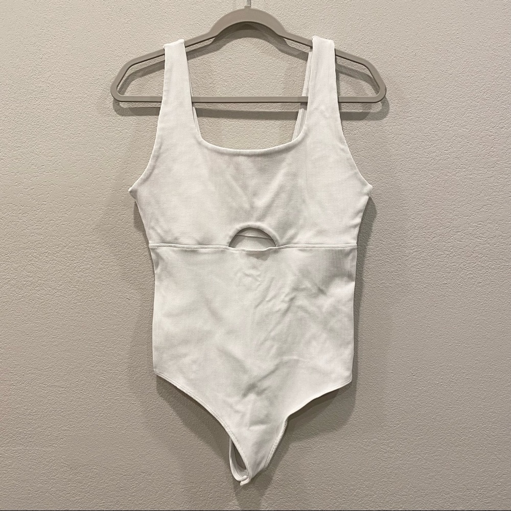 Abercrombie & Fitch Seamless Fabric Cutout Tank Bodysuit